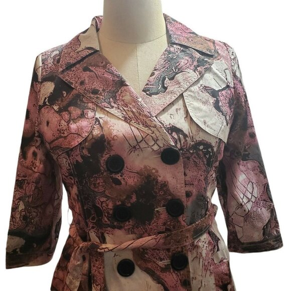 Vertigo Paris NWT Button Up Trench Coat - Picture 7 of 10